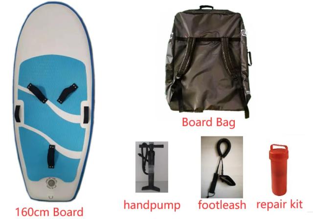 Placa Inflável de Folha para Kite Surfing em Carbono 3K – Tamanhos de 110L a 170L para Performance e Estilo