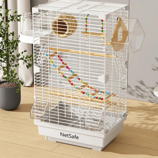 Gaiola para Aves Netsafe™: Villa de Metal para Criação em Casa
