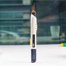 Anti-Shaking Utility Knife, lâminas de aço preto afiado, cortador de caixa, bloqueio automático, artesanato profissional, abridor DIY, SDI 9mm, ângulo de 30 graus - Image 2