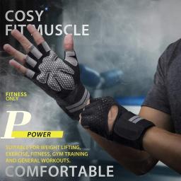 Luvas de halterofilismo com suporte de pulso para exercícios pesados, musculação, ginástica, fitness, handschuhe treino, crossfit - Image 3