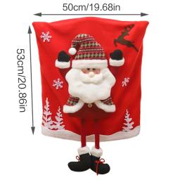 2023 capas cadeira papai noel para jantar capa traseira - Image 6