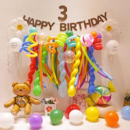 Balões De Torção De Látex Colorido, Tira Longa, Modelagem Mágica DIY, Festa De Aniversário, Decoração Do Casamento, 50Pcs - Image 1