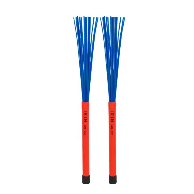 Escova Retrátil Colorida para Cajon Irin in-22 - Acessório Profissional de Percussão em Náilon com Acabamento Fosco