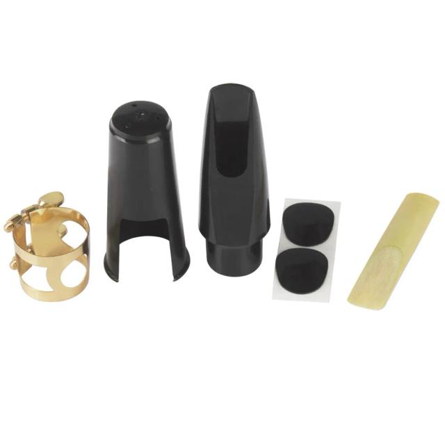 Conjunto de Acessórios para Saxofone Soprano: Bocal, Clip, Cap, Palhetas e Pads - Ideal para Músicos