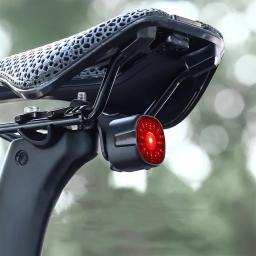 Smart Brake LED Tail Light para bicicleta, Carregamento USB, 6 engrenagens, Luz traseira, Acessórios de segurança de equitação, Mountain Road Bike - Image 4