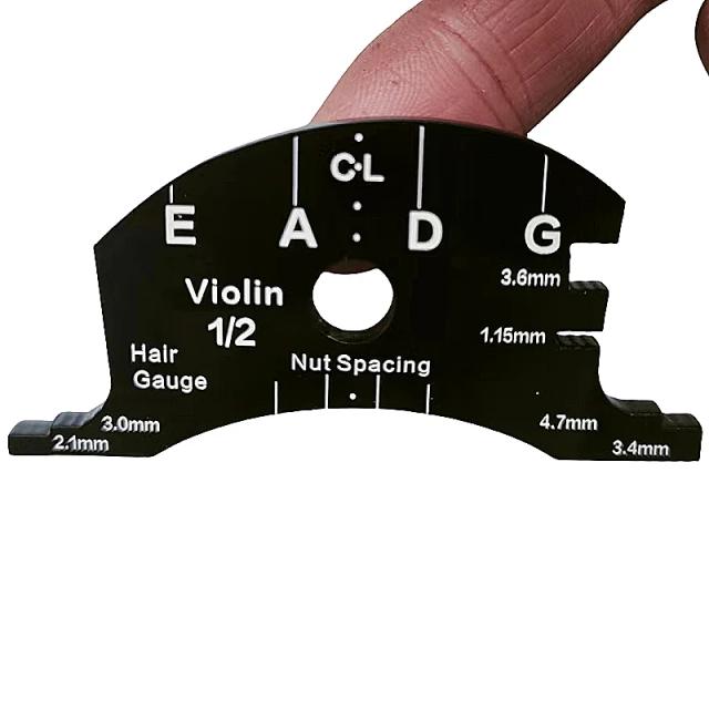 Ferramenta Multifuncional de Montagem para Contrabaixo e Violino com Ajuste de Espaçamento de Cordas, Ponte, Espessura e Escala do Fingerboard