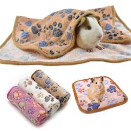 Almofada morna macia do velo da flanela da esteira do sono da cama do artigo pequeno do animal de estimação da cobertura da cobaia do hamster para acessórios pequenos do animal de estimação dos ouriços do coelho - Image 1