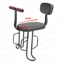 Assento de segurança infantil traseiro de bicicleta, versão simples, bicicleta sela, mountain bike, assento de bebê com braços e pedais - Image 4