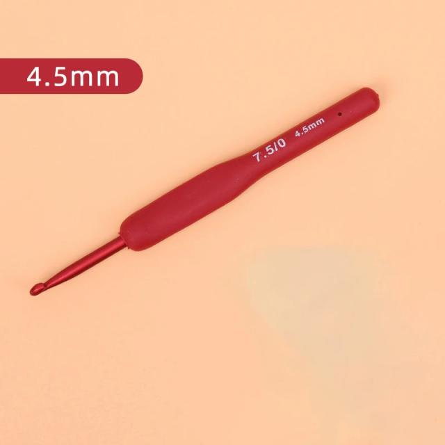 Ganchos de Crochê e Agulhas de Tricô de Silicone e Alumínio: Acessório Completo para Tecelagem e Costura entre 2mm e 6mm