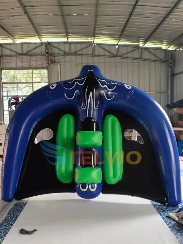 Tubo Inflável Rebocável Manta Ray para Esportes Aquáticos no Verão