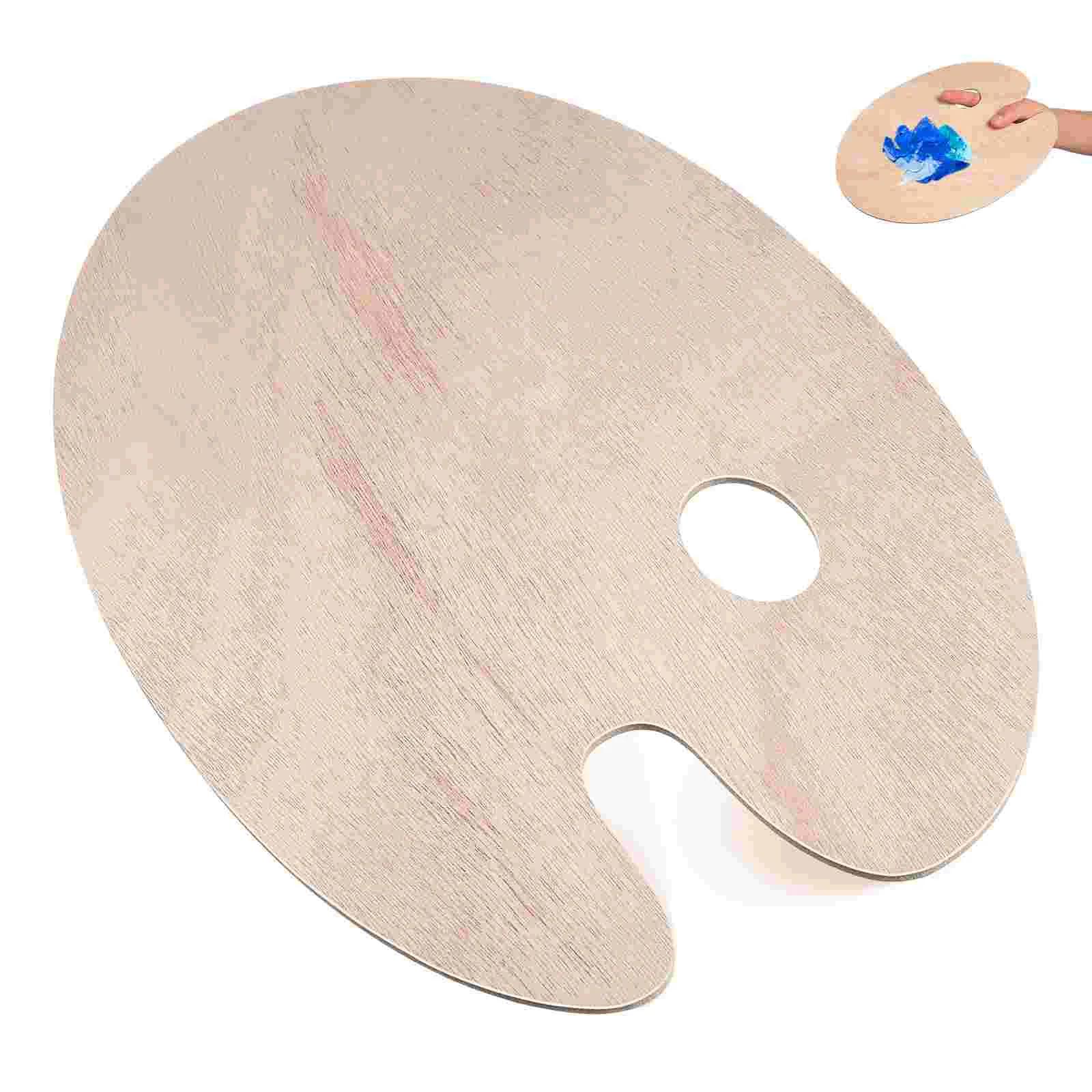 Art Painting Color Palette Mixer, Pintura A Óleo De Madeira Oval, Placa De Mistura De Cor Acrílica, Bandeja De Pintura, Desenho De Placa, Ferramenta De Estudo, 20x30cm - Image 1