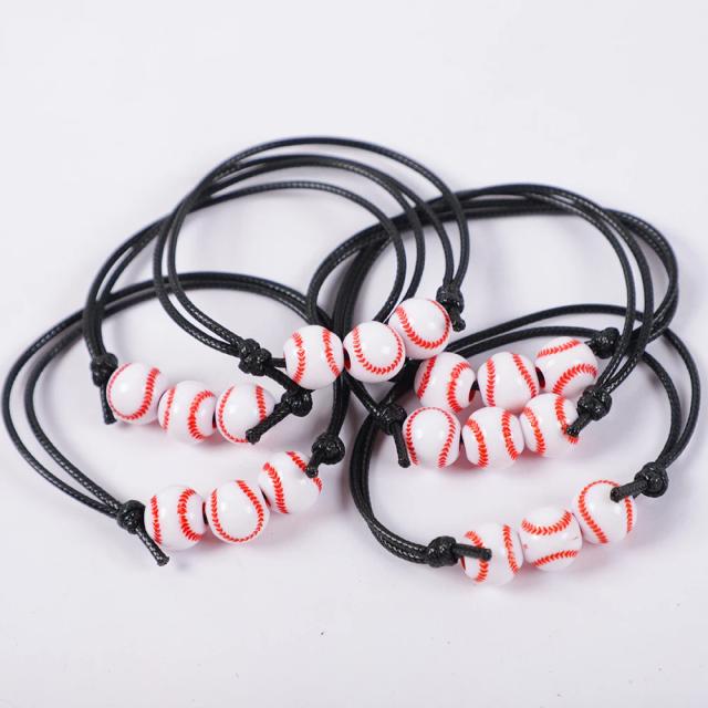 Pulseiras Temáticas de Esportes para Meninos: Futebol, Beisebol e Basquete - Kit com 10 Peças para Festas de Aniversário e Lembrancinhas