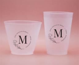 Copos personalizados fosco Shatterproof Flex, copos personalizados do favor do casamento, favores do casamento - Image 2