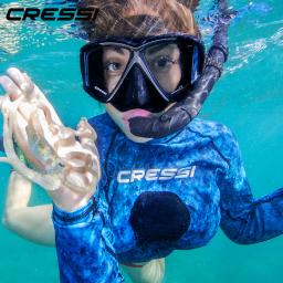Cmento máscara de mergulho para adultos, conjunto snorkeling, máscara de mergulho, saia silicone, quatro lentes, panorâmica, seco pano4 - Image 1