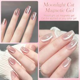 Lilycute Magnetic Gel Esmalte, Porcelana, Branco, Gato, Super Brilhante, Prata, Luar, Longa Duração, Soak Off, Verniz em Gel, 7ml - Image 3