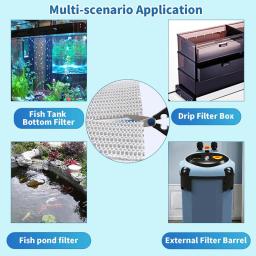 Meios de filtro de aquário para aquário, filtro externo, algodão skimmer, alta densidade, bio esponja, 10 camadas, 10D - Image 6