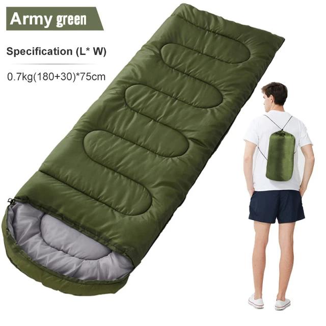 Acampamento saco de dormir ultraleve à prova dultralight água 4 temporada quente envelope mochila sacos de dormir para viajar ao ar livre caminhadas - Image 1