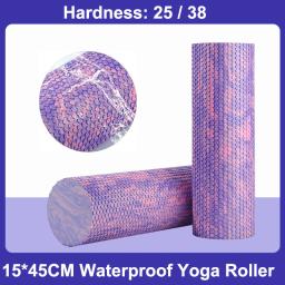 Rolo de espuma de yoga de eva, 15*45cm, massageador corporal de alta densidade para pilates, exercício fitness, academia, equipamento muscular relaxante, alívio das costas - Image 1
