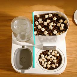 Alimentador automático para animais de estimação, 2-em-1, bebedouro, distribuidor de água, tigela de comida, alimentadores automáticos, suprimentos para cães e gatos - Image 3