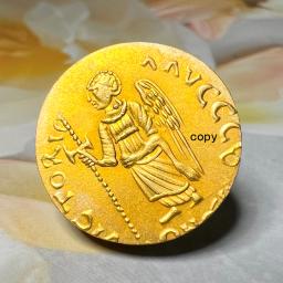 Império Romano do Oriente Moedas Bizantinas, Réplica, Coleção de Moedas de Ouro com Espada, Arte Religiosa, Presente Raro Criatividade - Image 5