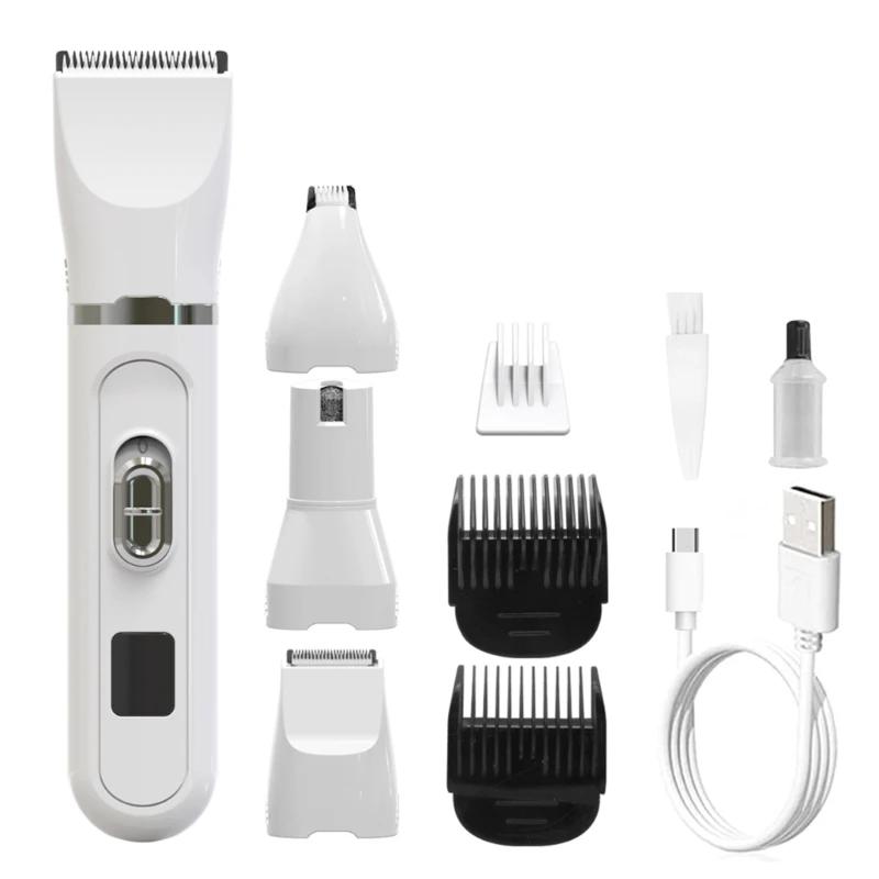 aparador pêlos para animais estimação, cortador cabelo elétrico para cães, moedor unhas para animais - Image 1