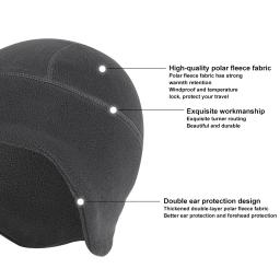 Loogdeel inverno quente esportes ao ar livre esqui ciclismo boné chapéu à prova de vento macio gorro feminino esqui bicicleta chapéu boné masculino lã polar - Image 3