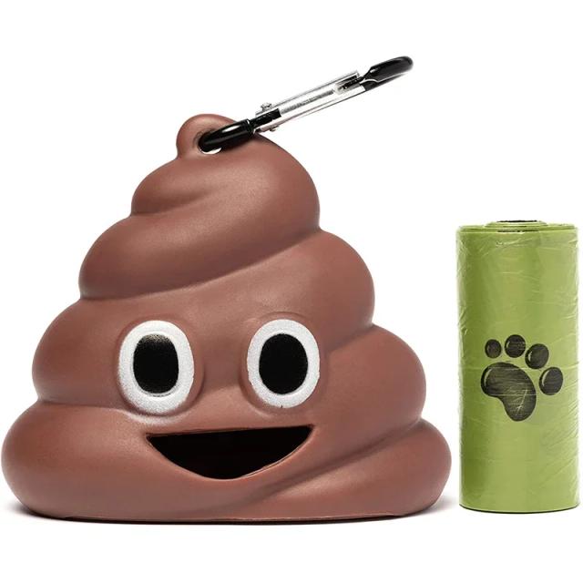 Dispenser Portátil de Sacos de Lixo Degradáveis para Gatos e Cães com Caixa de Armazenamento