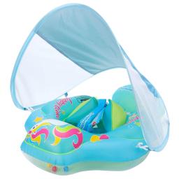 Inflável Baby Float Natação Anéis, Anel De Natação, Acessórios De Piscina De Bóia, Pára-sol, Dossel, Cintura, Peito, Deitado - Image 5