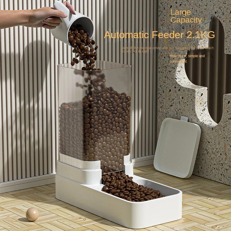 Alimentador automático de água para animais de estimação, adequado para consumo diário, consumo de gatos pequenos e médios, 2,1 kg, 3.8L - Image 1
