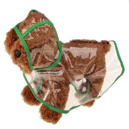 Impermeável transparente com capuz para cães médios e grandes, Casacos de chuva impermeáveis, Borda colorida, Pet Shop - Image 4