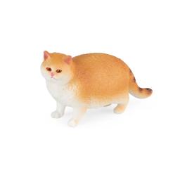 Conjunto de estatuetas de gato realistas pintadas à mão mini gatinho estátua para decoração de prateleira de mesa de escritório em casa, presente de coleção de modelo animal fofo - Image 2