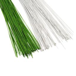 50 Pçs/set #26 Papel Floral Fio 0.45 milímetros/0.0177 Polegada 36 Diâmetro cm de Comprimento do Fio do Ferro Utilizado Para DIY Flor Meia de Nylon Tomada de Branche - Image 3