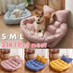 Cama para cães de estimação, multifuncional, ajustável, grandes arcos, princesa, macio, confortável, almofada, chihuahua, ninho de gato, suprimentos para cama de animais de estimação - Image 1