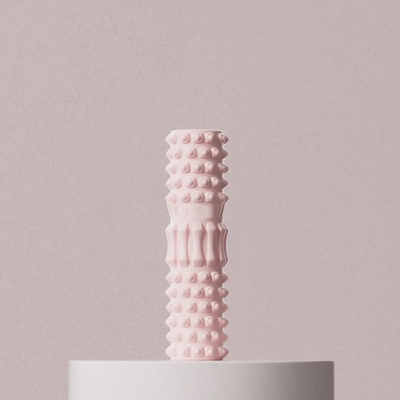 Rolo de massagem de espuma com núcleo oco de 30cm, dupla face, relaxamento muscular, portátil, equipamento de ginástica em casa para pilates - Image 1
