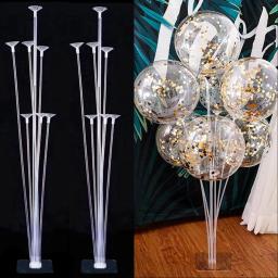 Desktop Balão Stand Kit para Decoração de Festa, Suporte Claro, Chuveiro de Bebê, Casamento, Crianças, Aniversário, Mesa Centerpiece, Reutilizável, 1, 2Set - Image 2