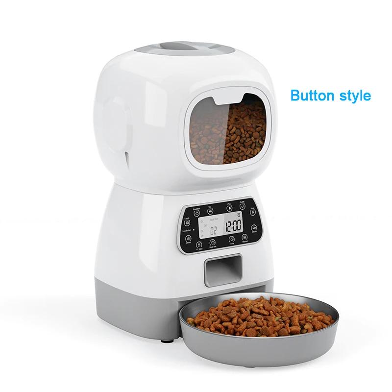 Alimentador de cronometragem para gatos, aplicativo inteligente, alimentador de gato com refeição dupla, dispensador automático de comida para cães de estimação, adequado para cães e gatos pequenos, alimentação remota - Image 1