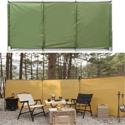 Portátil dobrável acampamento ao ar livre abrigo pára-brisas à prova de vento à prova dwindproof água tenda para piquenique churrasco praia grande lona cercada - Image 1