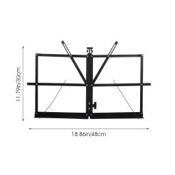 Suporte De Música Dobrável Para Leitura De Livro, Suporte Para Tablet, Suporte Para Estudantes, Desktop Piano De Metal, partitura - Image 2