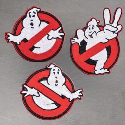 Patches bordados táticos Ghostbuster, Iron-On Punk Patch para roupas, Adesivos, Filme de terror, Morale Badge, Acessório Mochila - Image 5