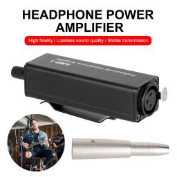 Portátil auscultador amplificador conversor, Mini HIFI, Clip Mount, XLR para 3.5mm áudio interface - Image 3