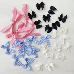 Mini Fita De Cetim Laço, Artesanato DIY, Bowties Handwork, Grampo De Cabelo, Presente De Festa, Decoração De Roupas, Bowtie Flor, 50pcs - Image 1