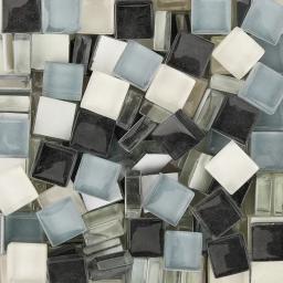 Quadrado Glitter Mosaic Azulejos de vidro, peças misturadas, cores sortidas, DIY Artesanato Suprimentos, Azul, Roxo, Arte Verde, 100g - Image 4