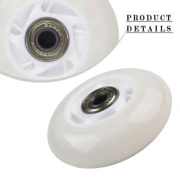 Rodas de skate de hóquei em linha, 64mm/70mm/72mm, alta elasticidade com rolamento, rodas glitter para patins, bagagem - Image 5