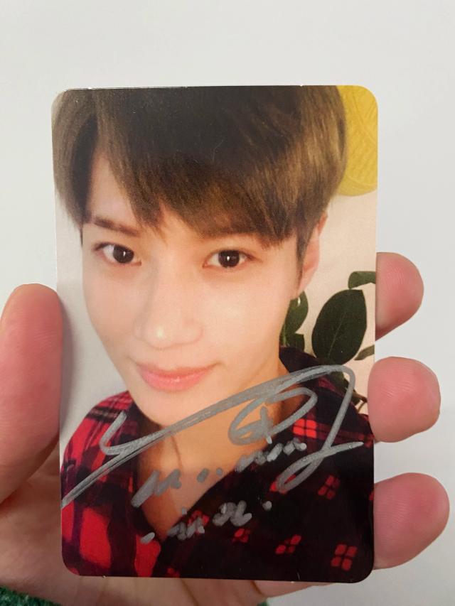 Cartão Fotografico Autografado do Taemin do SHINee - Autógrafo Oficial do MOVE, Edição de 2023, 3 Polegadas