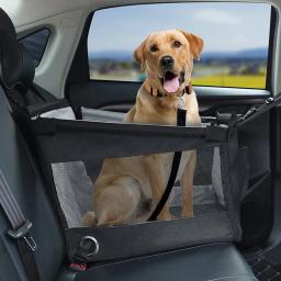 Car Seat Estável Portadores para Animais de Estimação, Acessórios para Cães, Seguro, Portátil, Filhote de Cachorro Cestas, Protetor De Malha, Impermeável, Ao Ar Livre, Suprimentos - Image 1