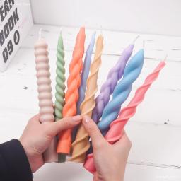 Silicone Vela Fazendo Suprimentos Conjunto De Ferramentas, Abrir E Fechar Molde, Forma De Torção Espiral, Molde De Vela Longa, Cera De Igreja, Presente De Casamento, Decoração De Casa - Image 4