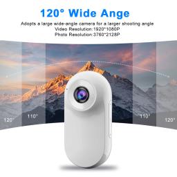 Câmera portátil Thumbcam Mini Sports, Corpo, Peito Fixo, Gravador de Motocicleta, Pet Video Recorder, HD, DV Vida, 1080P - Image 2