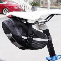 Saco de bicicleta de náilon à prova dwaterproof água mountain bike sela armazenamento assento traseiro ferramenta bolsa acessórios ciclismo ao ar livre - Image 2
