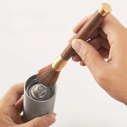 Escova De Limpeza Do Moedor De Café Do Punho De Madeira, Escova De Limpeza Com Cerdas Macias, Sem Cerdas, Bule De Teclado De Remoção - Image 3