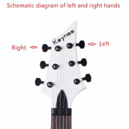 1 conjunto de bloqueio e sintonizador de guitarra elétrica, afinador de cabeças, pinos de ajuste de cordas, cromado, prata [feito em estilo coreano] - Image 2